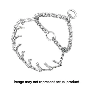 Scott Pet 0664 Pinch Dog Collar, 12 to 14 in Neck, 8 Link, Welded Link, Steel