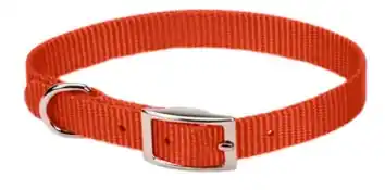 Scott Pet 1416RD14 Puppy Dog Collar, 14 in L Collar, 3/4 in W Collar, Nylon, Red
