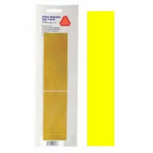 SMV INDUSTRIES 2YS-4 Conspicuity Tape, Yellow Reflector, 2 in W Reflector, 9 in H Reflector