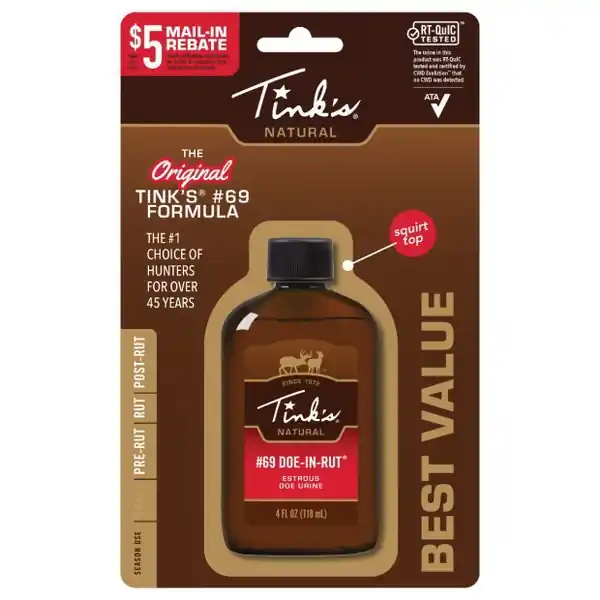 Tink‘s Doe-In-Rut W6202 Doe Estrous, Doe-In-Rut Flavor, 4 oz Bottle