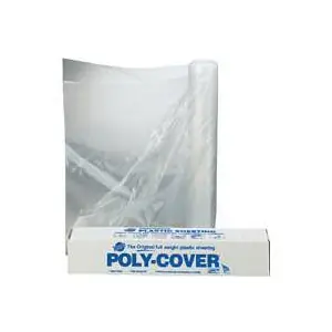 Warp‘s 4LX8C Poly Film, 50 ft L, 8 ft W, Clear