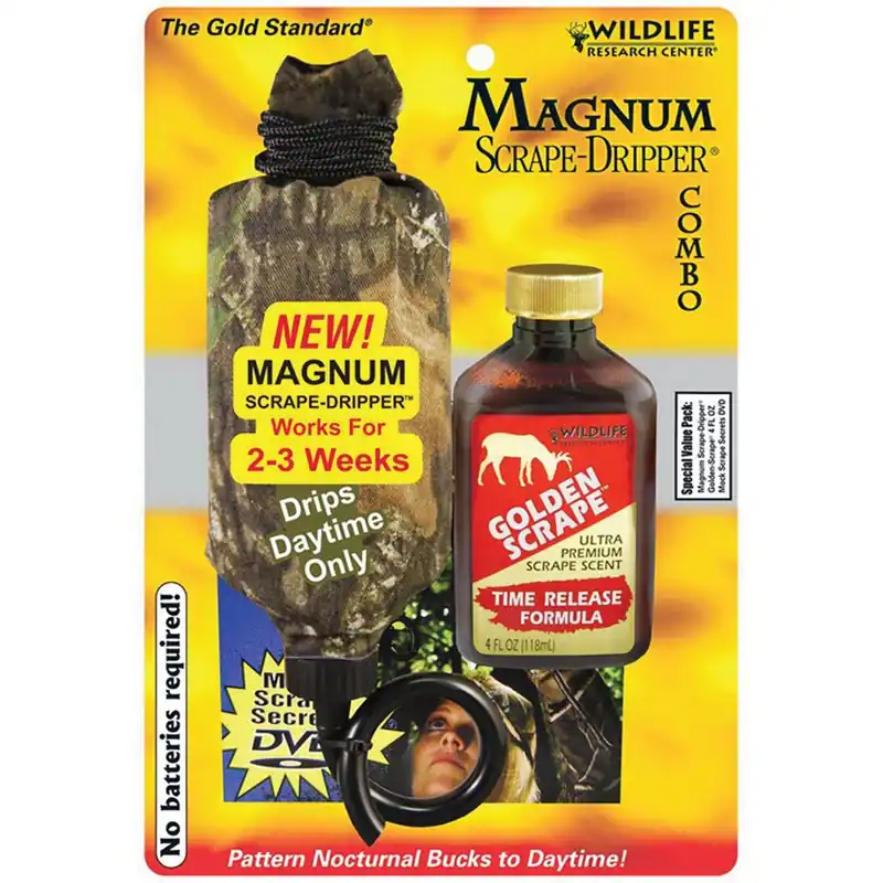 WILDLIFE 386 Magnum Scrape-Dripper Golden Scrape, 4 oz Bottle