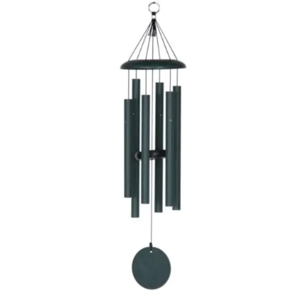 Wind River Chimes Corinthian Bells T206GN Windchime, Aluminum, Green, Powder-Coated