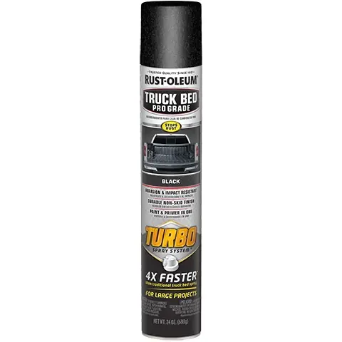 RUST-OLEUM AUTOMOTIVE 340455 Truck Bed Paint, Flat, Matte, Black, 24 oz