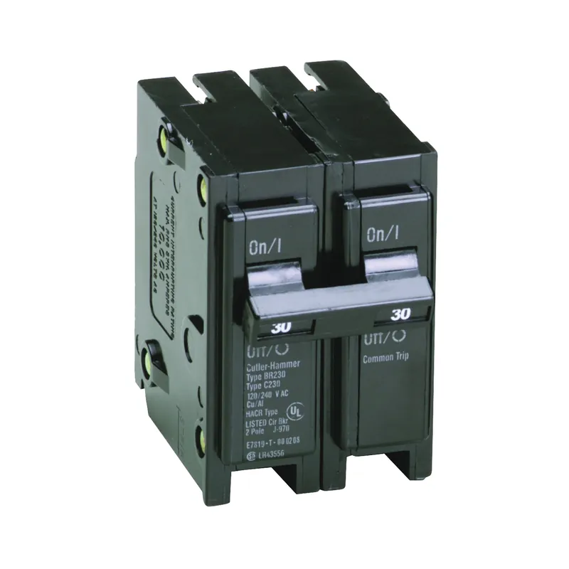 Cutler-Hammer BR230 Circuit Breaker, Miniature, Type BR, 30 A, 2-Pole, 120/240 V, Thermal Magnetic Trip