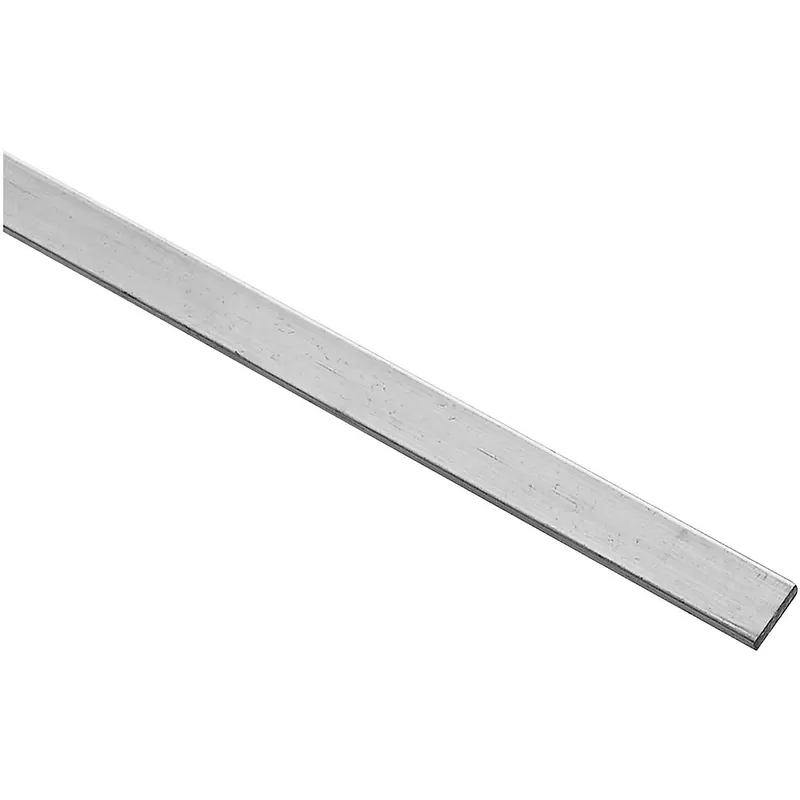 Stanley Hardware 4200BC Series 247007 Flat Bar, 1/2 in W, 48 in L, 1/8 in Thick, Aluminum, Mill