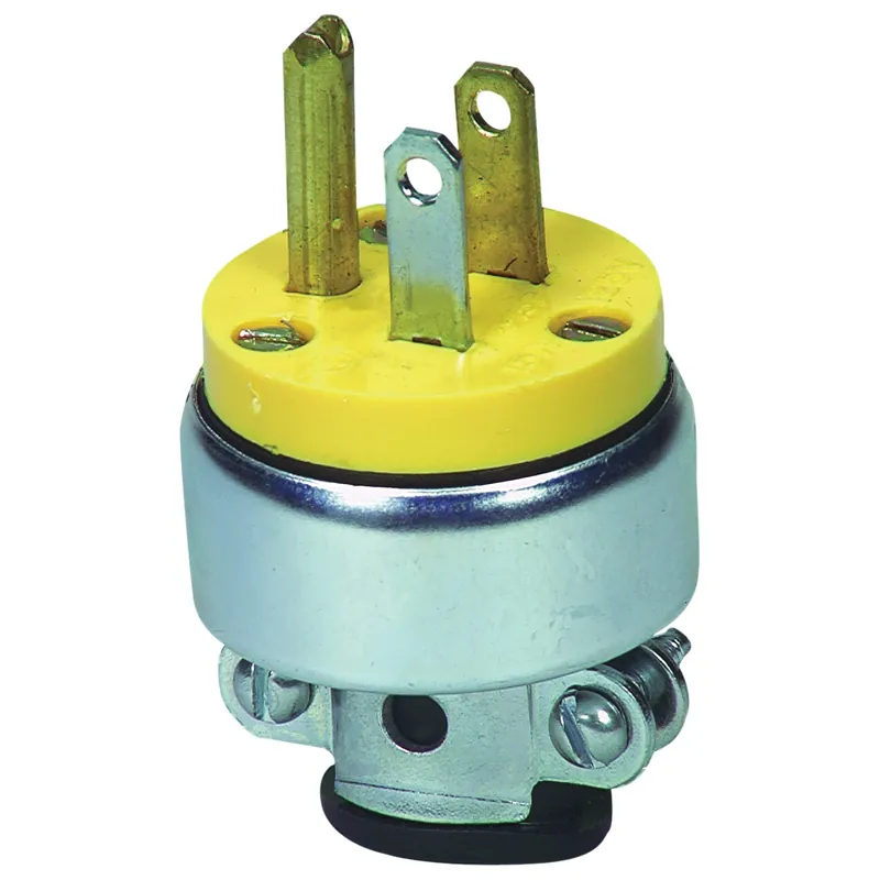 Eaton Wiring Devices WD2867 Electrical Plug, 2-Pole, 15 A, 125 V, NEMA 5-15, Yellow