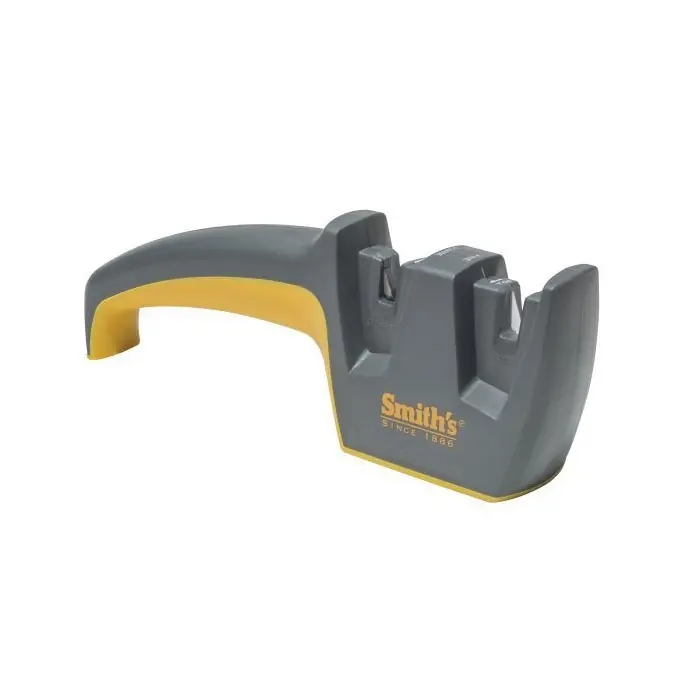Smith‘s 50090 Edge Pro Pull-Thru Knife Sharpener, 1500 Grit, Coarse/Extra Fine, Carbide/Ceramic Abrasive