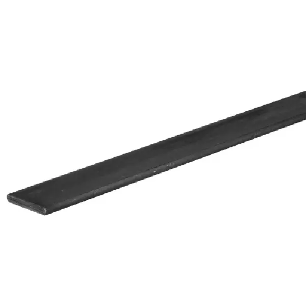 Steelworks 11657 Weldable Flat Bar, 1-1/4 in W, 4 ft L, 1/8 in Thick, Plain Steel
