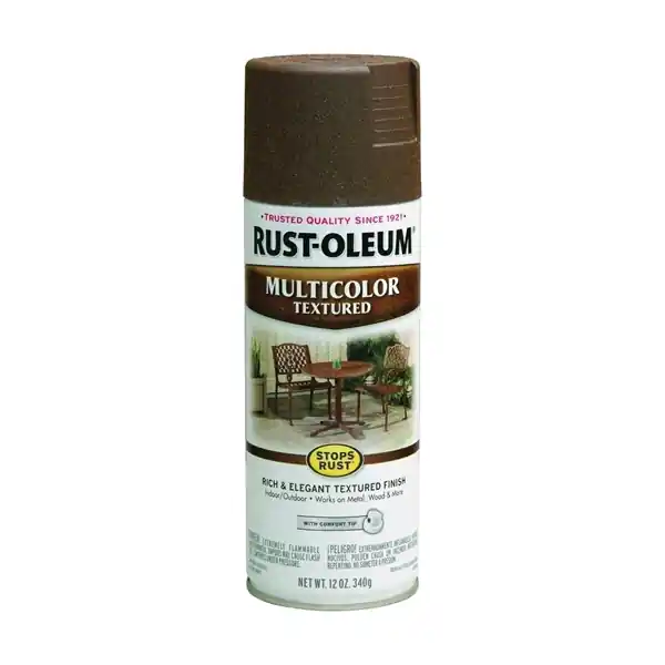 RUST-OLEUM STOPS RUST 223523 Textured Spray Autumn Brown, Solvent-Like, Autumn Brown, 12 oz, Aerosol Can