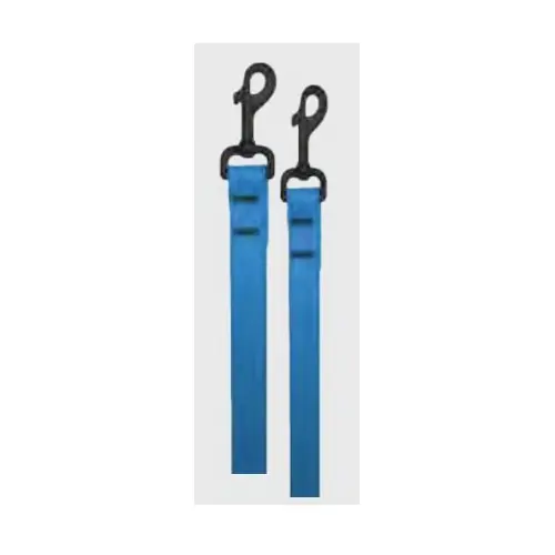 Smart Smart Leash 2167BL48 Dog Leash, 48 in L, 3/4 in W, Biothane Line, Blue, Fastening Method Clip