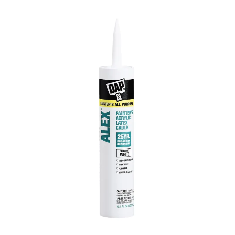 DAP 18670 Painter‘s Acrylic Latex Caulk, White, 40 to 100 deg F, 10.1 oz Cartridge