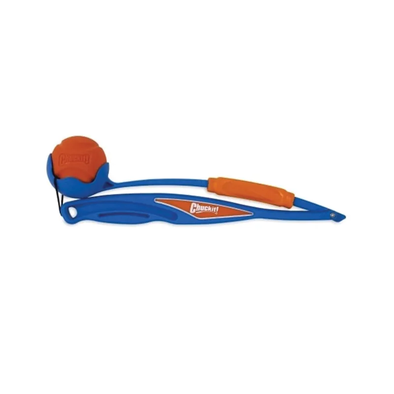 Chuckit! 50739 Dog Toy, Fetch Toy, Fetch and Fold Launcher, Rubber, Blue