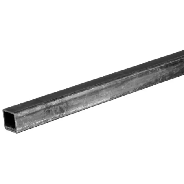 Steelworks 11742 Weldable Square Tube, 4 ft L, Steel, Plain