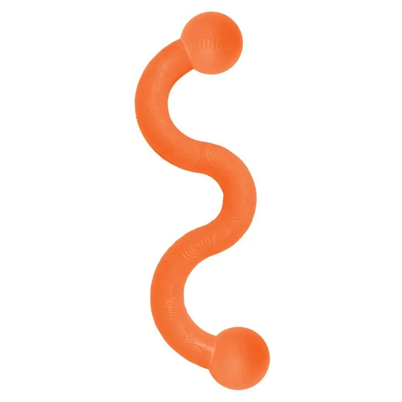 KONG Ogee Series SG2 Dog Toy, M, Chew, Fetch, Tug, Toss Toy, Stick, Orange/Purple