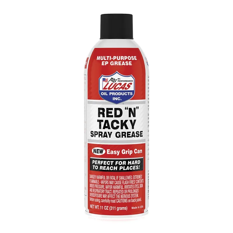 Lucas Oil Red N Tacky 11025 Grease, 11 oz Aerosol Can, Red