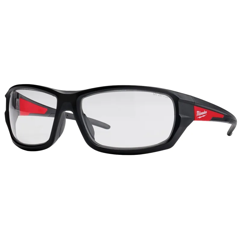 Milwaukee 48-73-2020 Safety Glass, Black/Red Frame