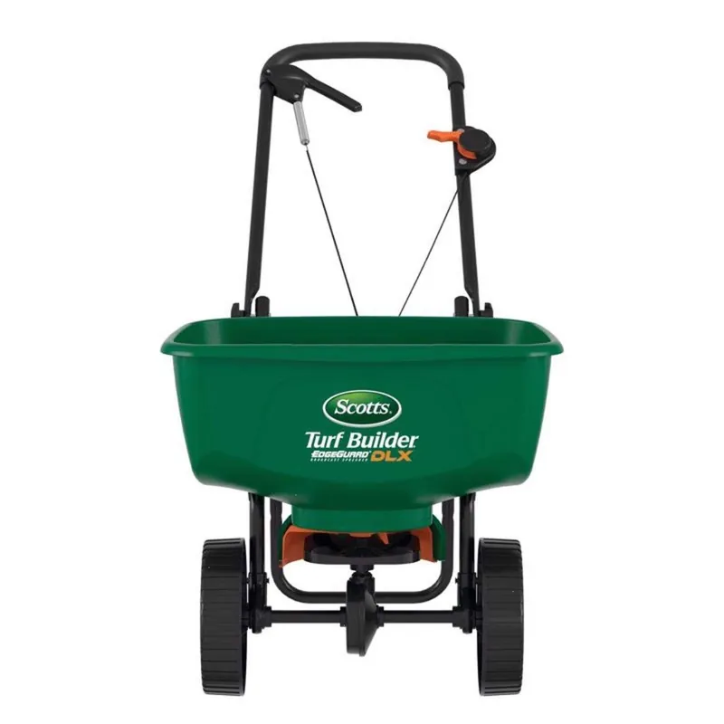 Scotts EdgeGuard DLX 5 ft. Wide Broadcast Push Spreader For Fertilizer/Ice Melt/Seed 60 lbs. Capacity