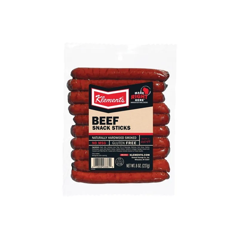 Klement‘s 3410 Snacks, Stick, Beef Flavor, 8 oz