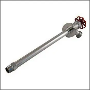 aqua-dynamic 1390-120 Wall Hydrant, 1/2 in Connection, Male x Solder, Brass Body, Chrome
