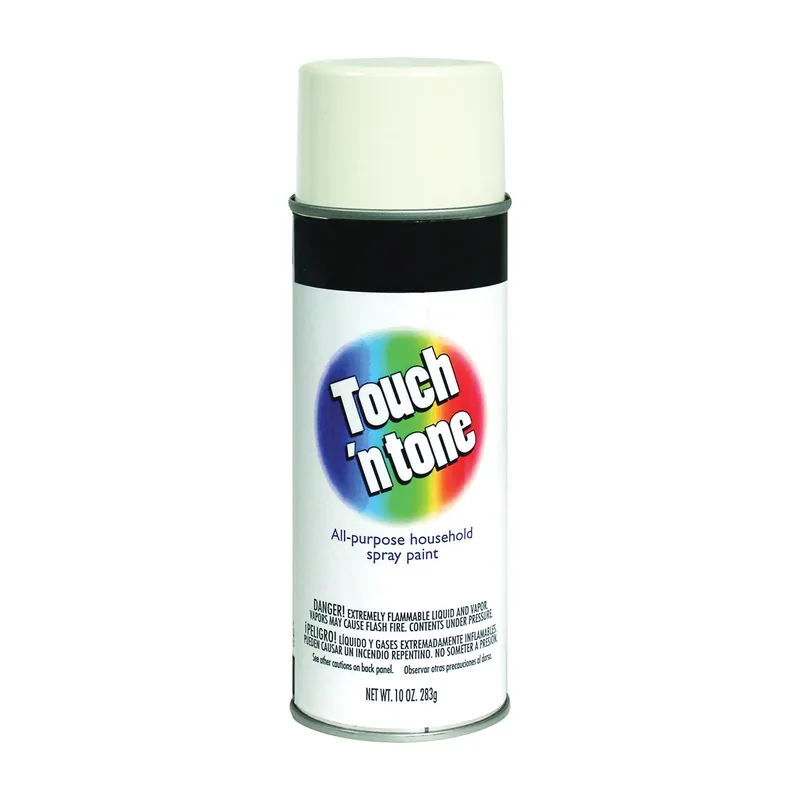TOUCH ‘N TONE 55274830 Spray Paint, Gloss, White, 10 oz, Aerosol Can
