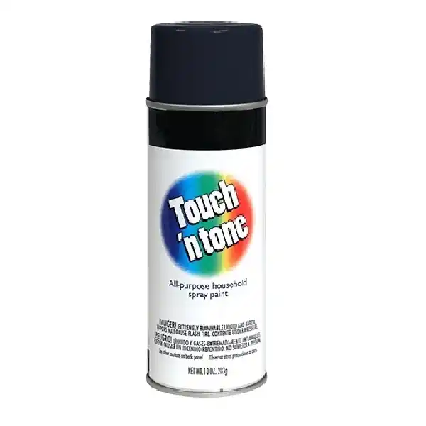 TOUCH ‘N TONE 55275830 Spray Paint, Flat, Black, 10 oz, Aerosol Can