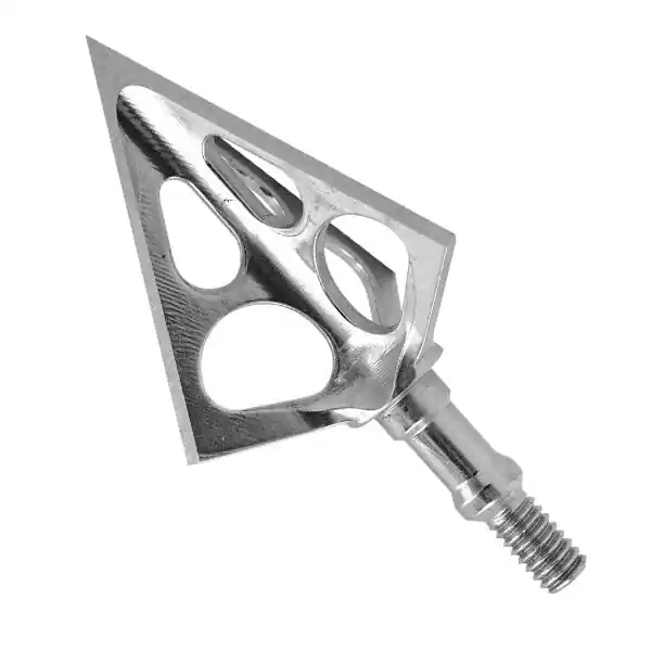 MUZZY 283 Broadhead, 1-1/8 in, 0.046 in Thick Blade, Stainless Steel, 3-Blade