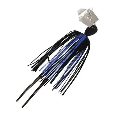 CHATTERBAIT CB-MICRO18-04 Micro Fishing Lure, Blue/Black Bait