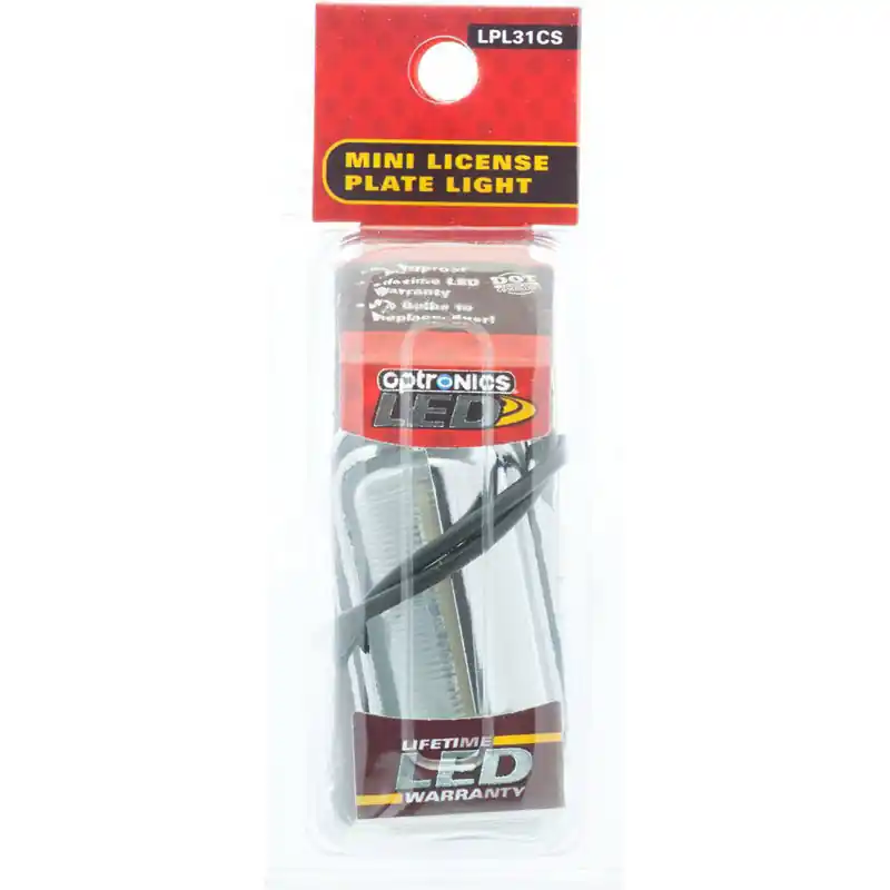 Optronics USA HARNESS LPL31 LPL31CS Oblong License Plate Light, 12 to 24 V, 2 -Lamp, LED Lamp