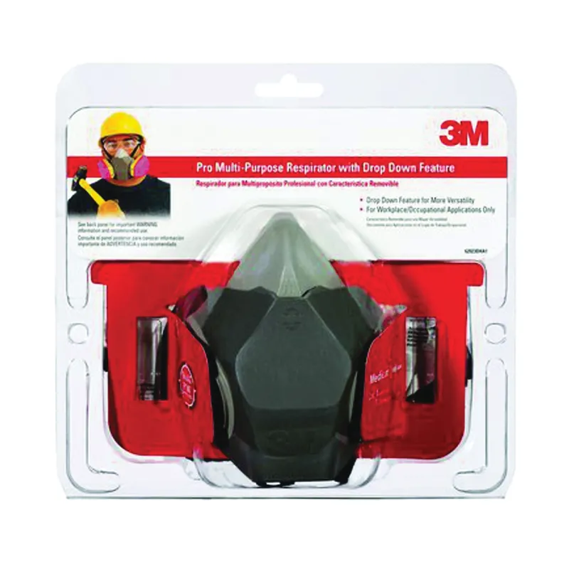 3M 65021HA1-C Household Respirator, M Mask, Dual Cartridge, Multi-Color