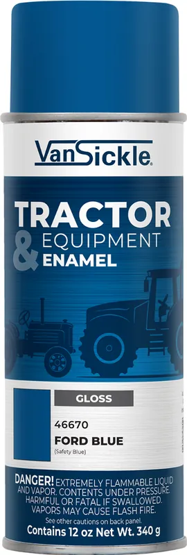 Van Sickle Paint 46670 Tractor & Equipment Enamel Gloss Paint - Ford Blue (Safety Blue) - 12 oz Spray