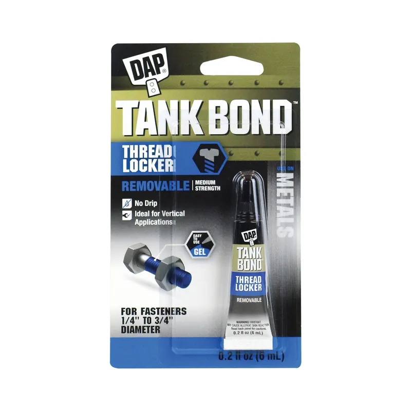 DAP 7079800165 Removable Thread Locker, Blue, Liquid, 0.2 oz Tube