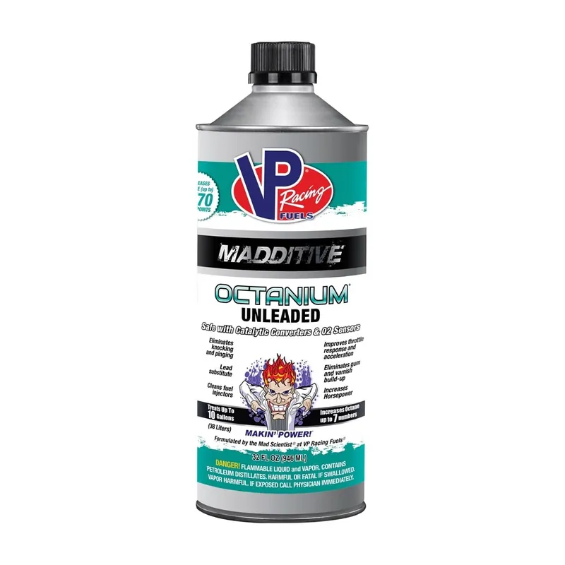 VP Racing FUELS Madditive Octanium Unleaded 29505 Fuel Additive, 1 qt