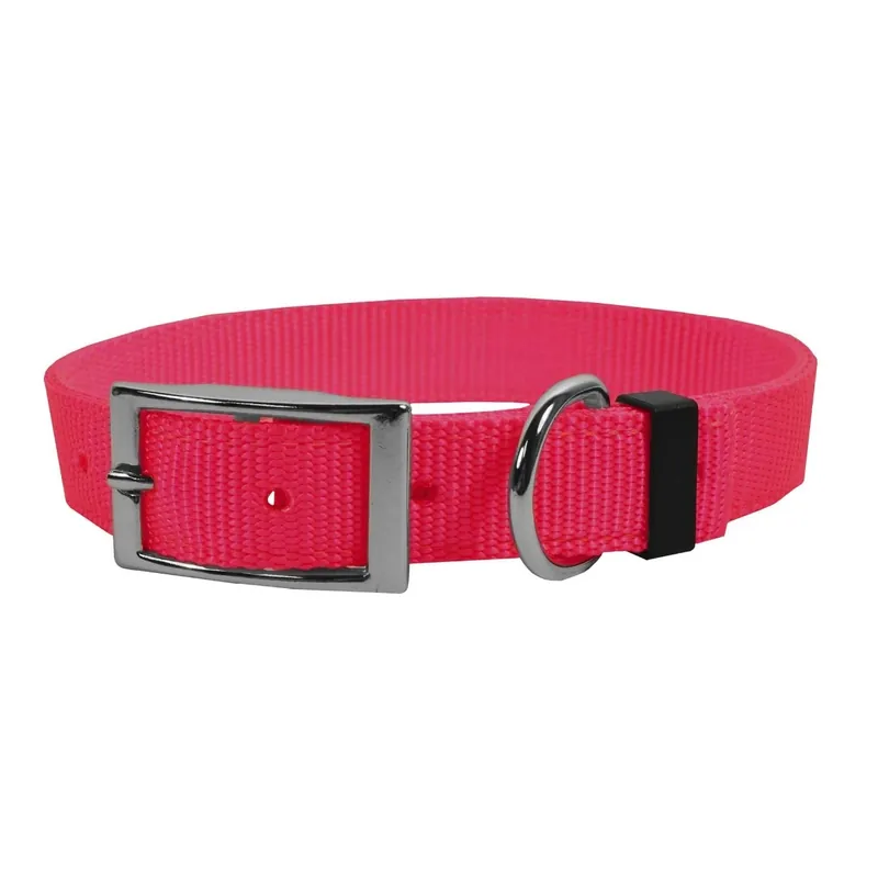 Scott Pet 1668HP24 Extended D Collar, 24 in L Collar, 1 in W Collar, Nylon, Hot Pink
