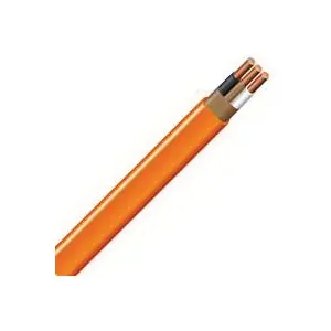 Southwire 10/2NM-WGX50 Sheathed Cable, 10 AWG Wire, 50 ft L, 2-Conductor, Copper Conductor, PVC Insulation