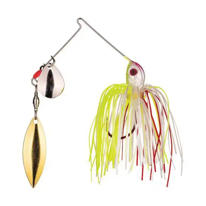 Strike King BB316CW-303SG Bleeding Spinner Bait, Wire Bait, Bleeding Chartreuse/White Bait