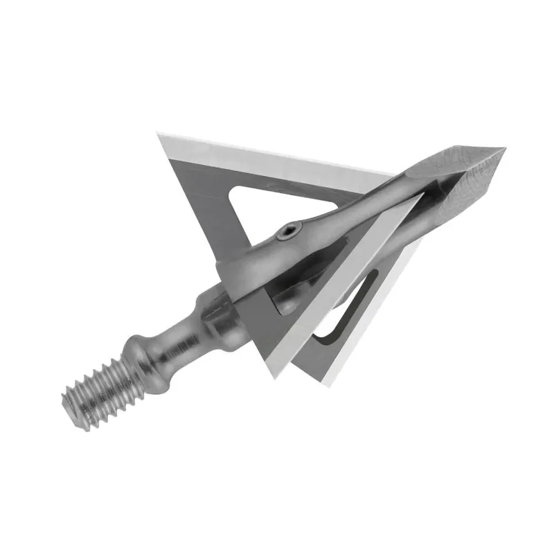MUZZY 290 Broadhead, 1-3/16 in, 0.035 in Thick Blade, Stainless Steel, 3-Blade