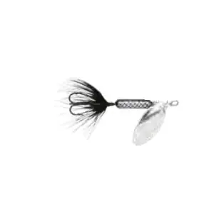 ROOSTER TAIL Original 212BL Fishing Lure, Spinner, Bass, Big Trout, Gamefish, Pike, Stripers, Black Lure