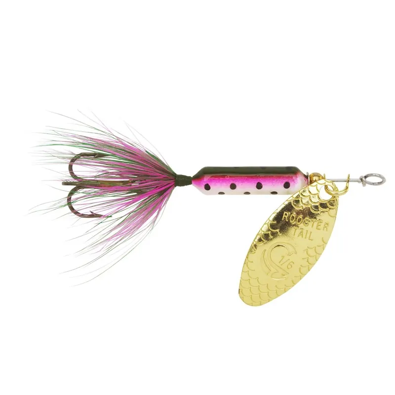 Worden‘s ROOSTER TAIL 208RBOW Fishing Lure, Bass, Crappie, Perch, Trout, Rainbow Lure