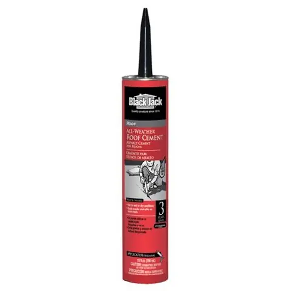 Black Jack 2172-9-66 Roof Cement, Black, Liquid, 10 fl-oz Tube