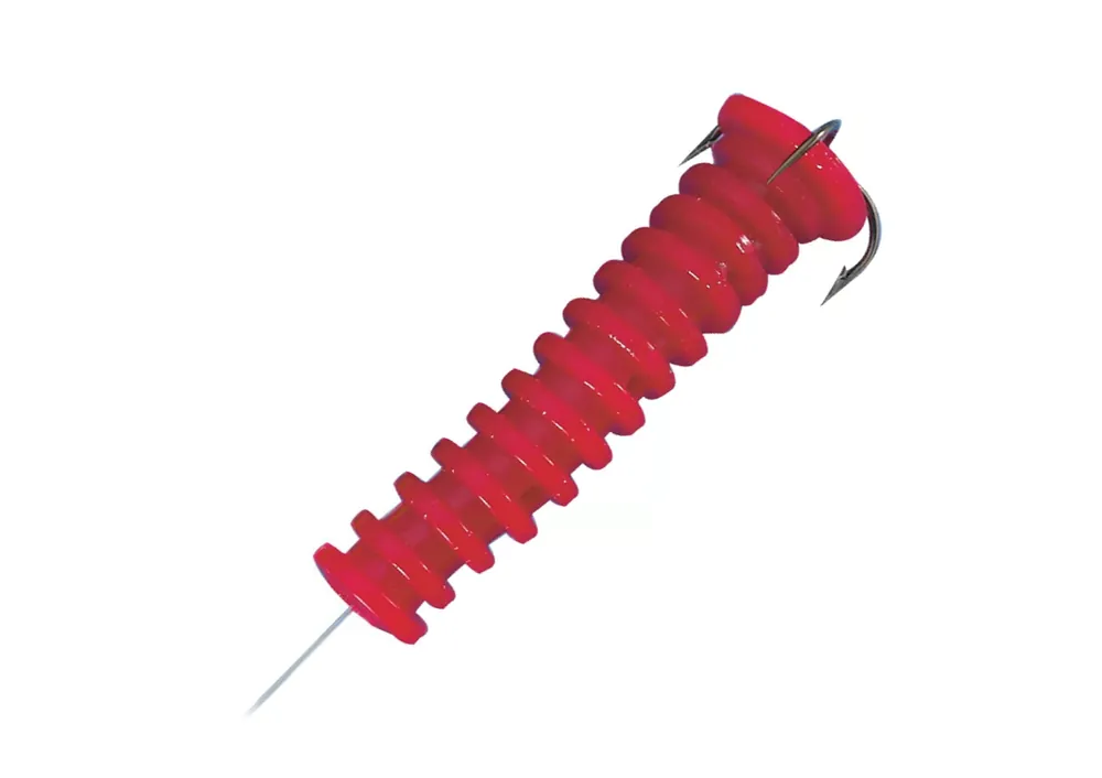 Catfish Charlie Dip Bait Worms - 3 Pack - Red