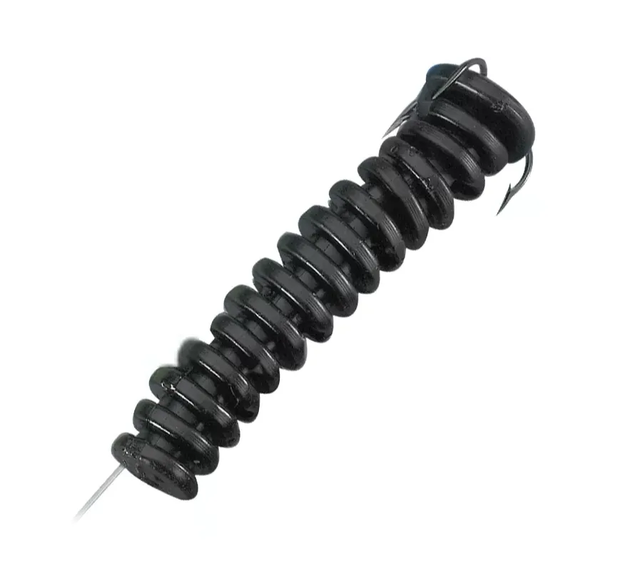 Catfish Charlie Dip Bait Worms - 3 Pack - Black