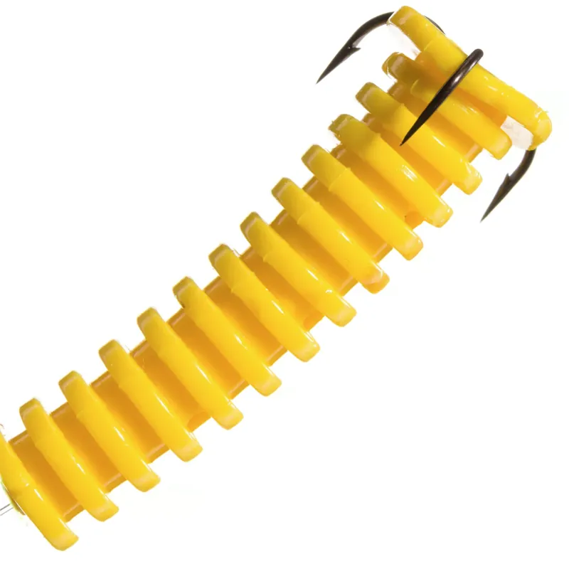 Catfish Charlie Dip Bait Worms - 3 Pack - Yellow