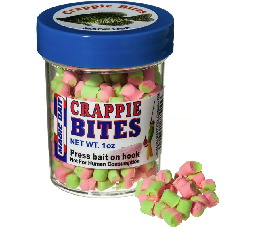 Magic Bait Crappie Bait Bites - Chartruse/Pink 1 Oz.