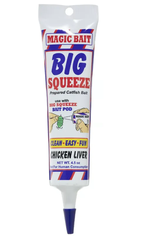 Magic Bait Big Squeeze Catfish Bait - Chicken Liver 4.5 Oz.