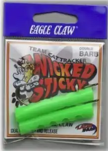 Junnie‘s Cat Tracker Tubie Single Hook Lure - Lime Green 2 Pack