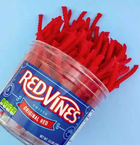 Original Red Vine Twist Licorice Tub - 3.5 LBS.