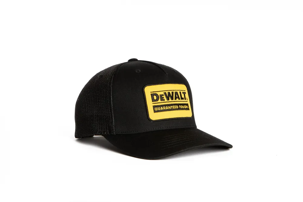 DeWalt Men‘s Oakdale Trucker Hat - Black and Yellow Patch