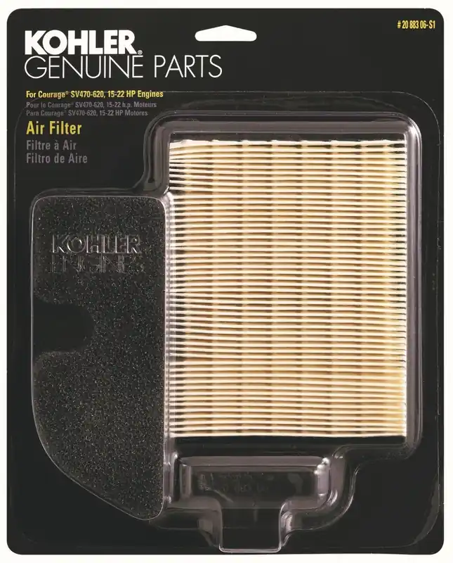 Kohler Lawn Mower Air Filter/Pre-Cleaner Kit for Courage Single SV470-620, 20 883 06-S1