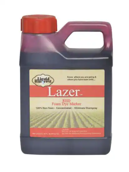 Liquid Harvest Lazer Red Foam Dye Spray Pattern Maker 16 Oz.